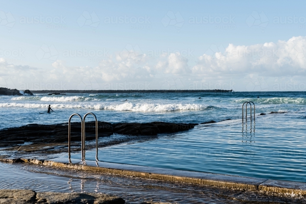Empty ocean pool - Australian Stock Image