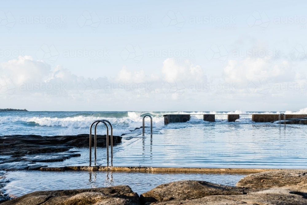 Empty ocean pool - Australian Stock Image