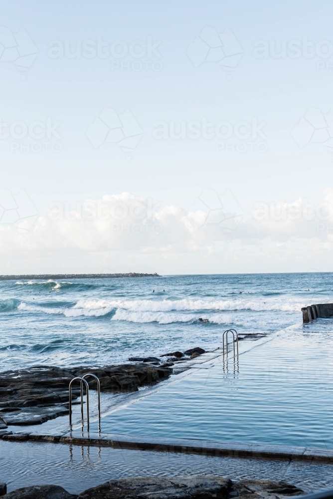Empty ocean pool - Australian Stock Image