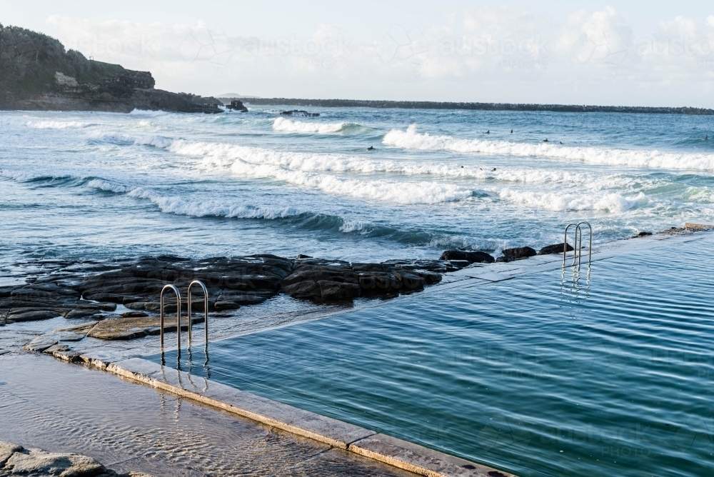 Empty ocean pool - Australian Stock Image