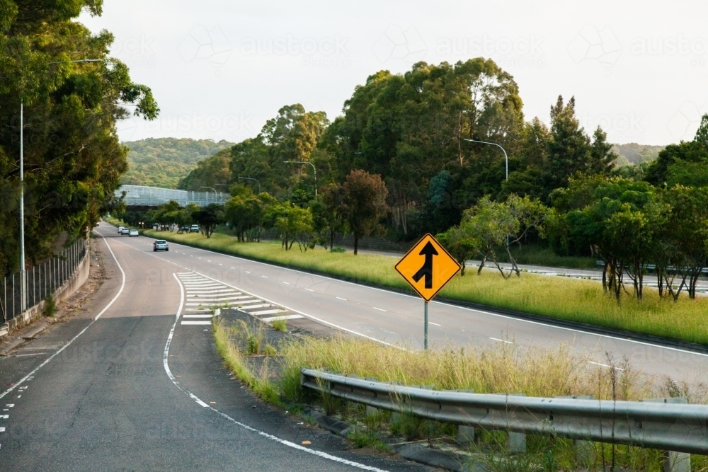 entry onto motorway - Australian Stock Image