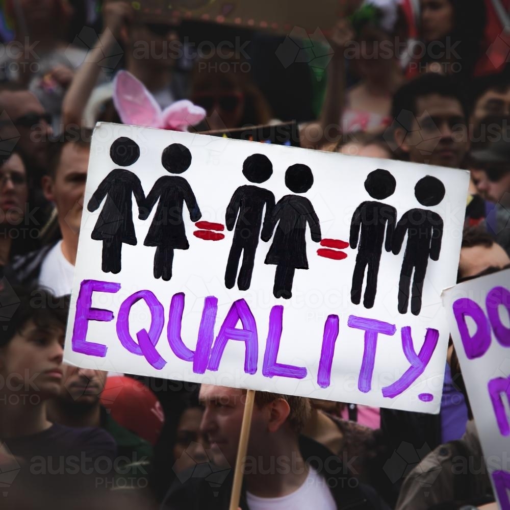 Image of Equal Marriage Rights March Austockphoto