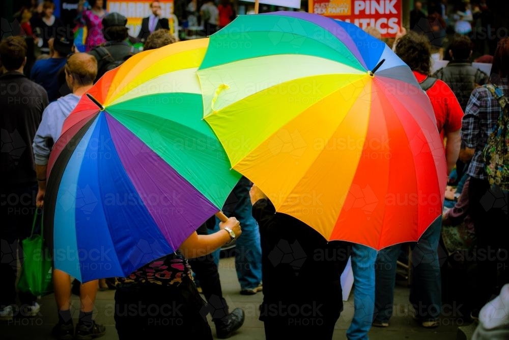 Equal Marriage Rights March - Australian Stock Image