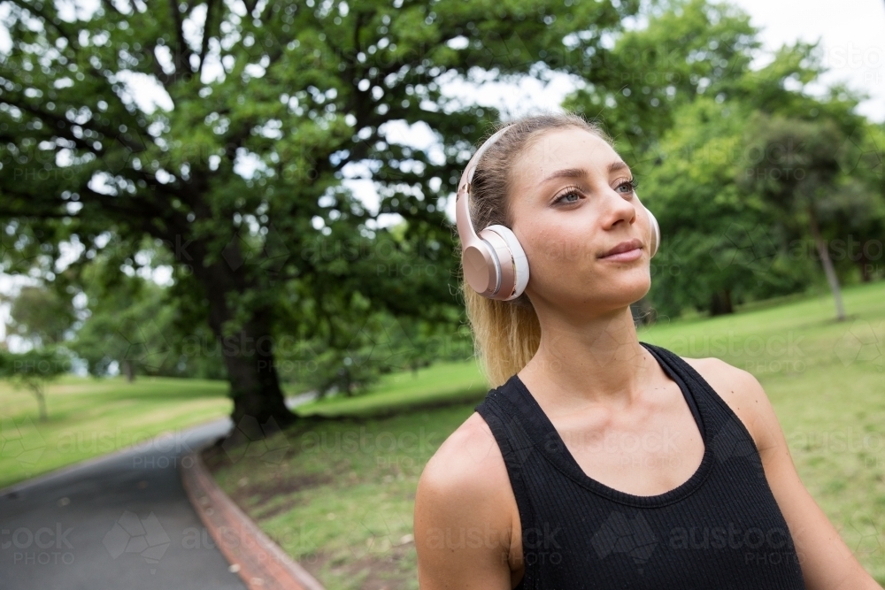 Exercise in the Park - Australian Stock Image