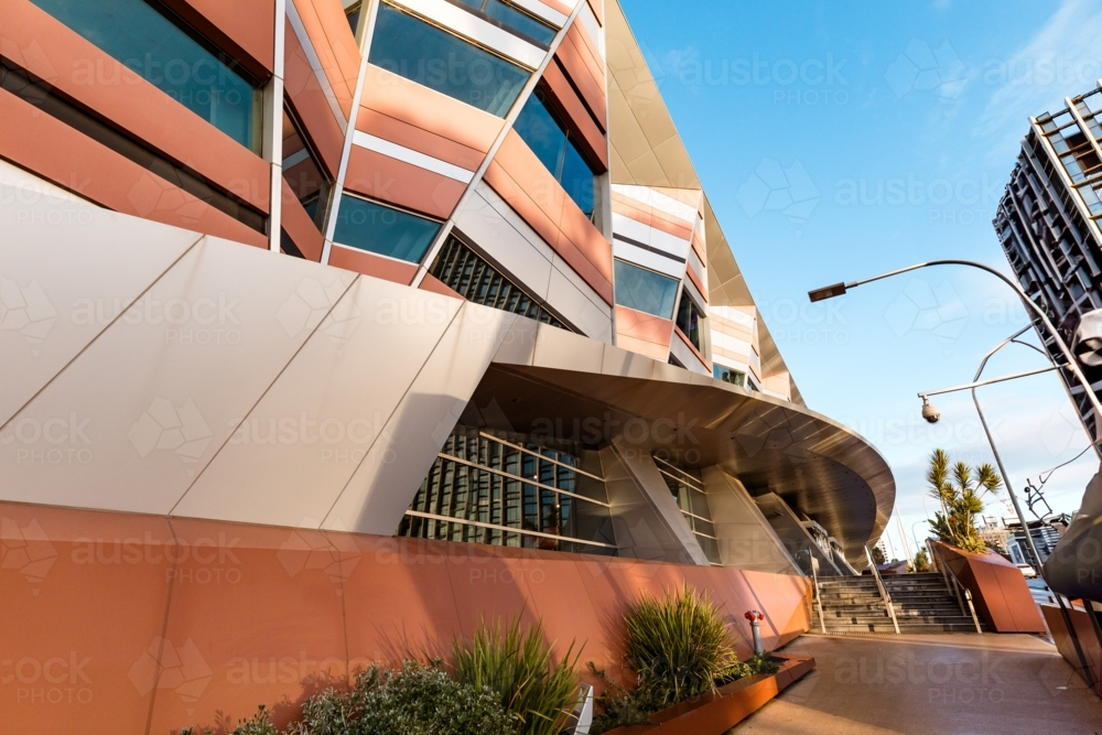 Exterior section of the Adelaide Convention Centre - Australian Stock Image