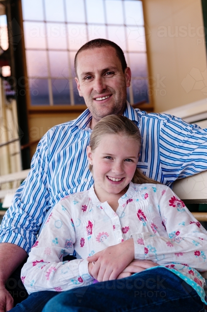 father and daughter - Australian Stock Image