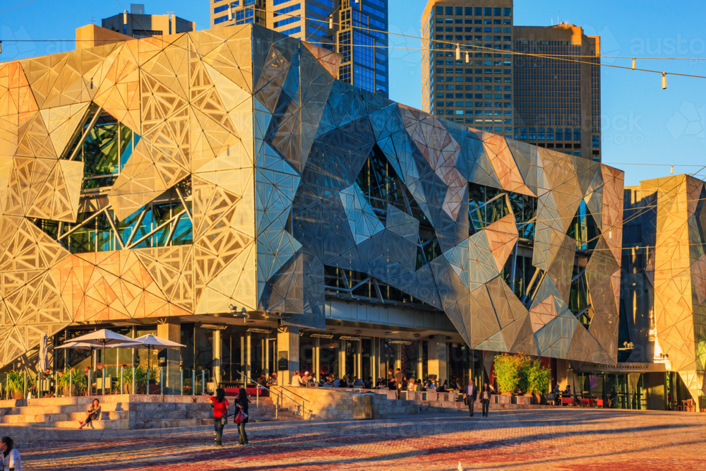 Federation Square, Melbourne - Australian Stock Image
