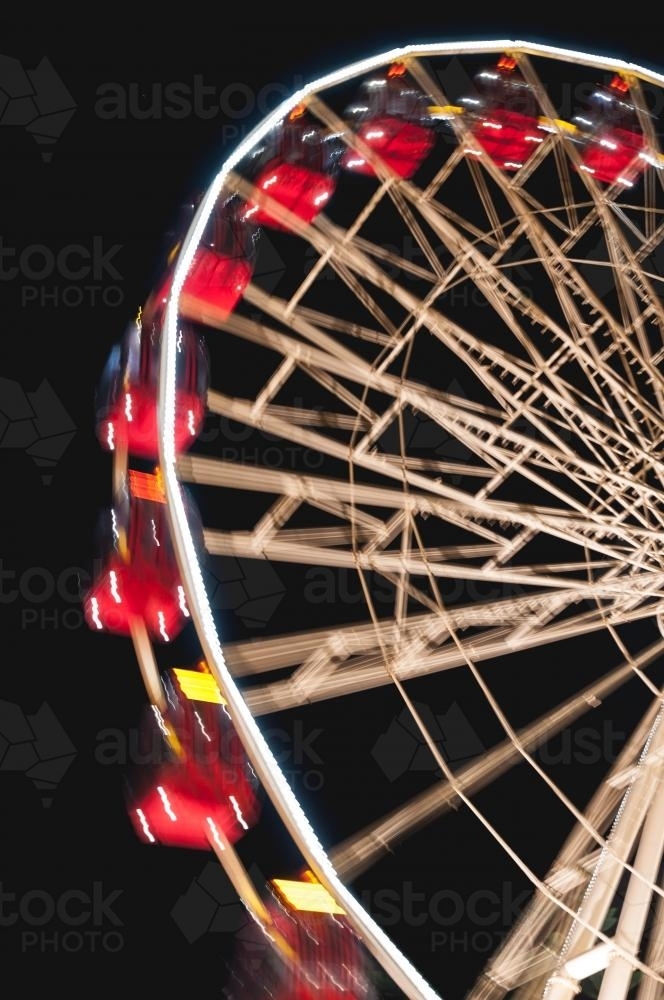 Ferris Wheel spinning - Australian Stock Image