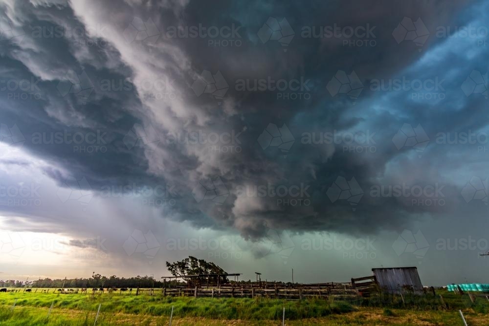 Fierce Storm clouds - Australian Stock Image