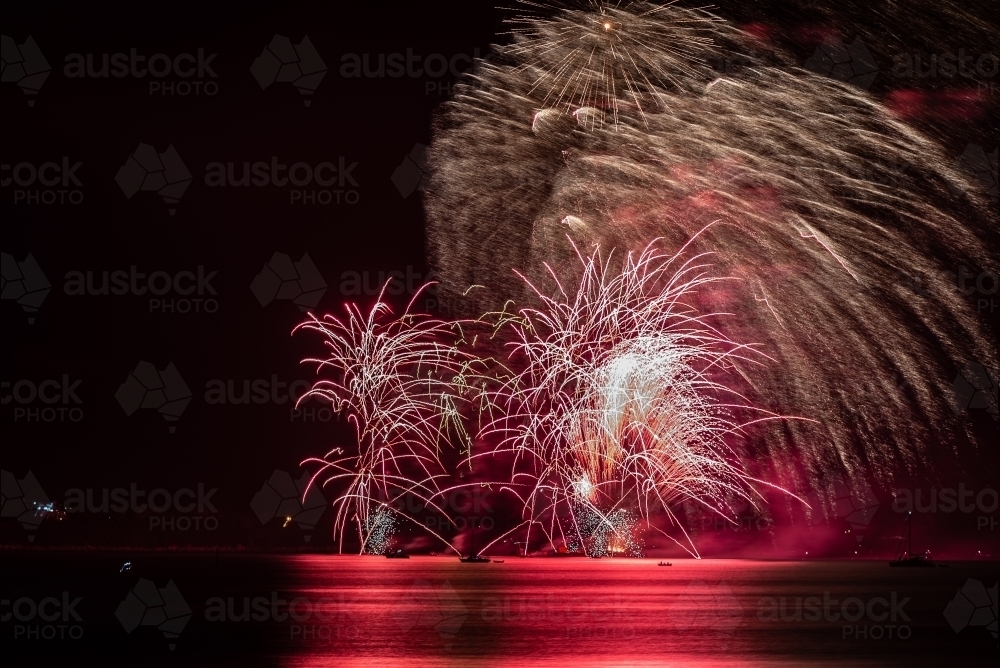 Fireworks for Territory Day - Australian Stock Image