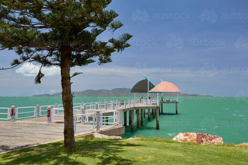 Fishing Jetty on the Strand, Townsville - Australian Stock Image