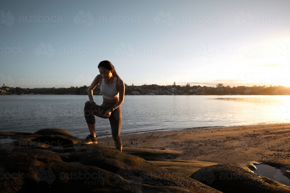 Fitness Morning Exercise - Australian Stock Image
