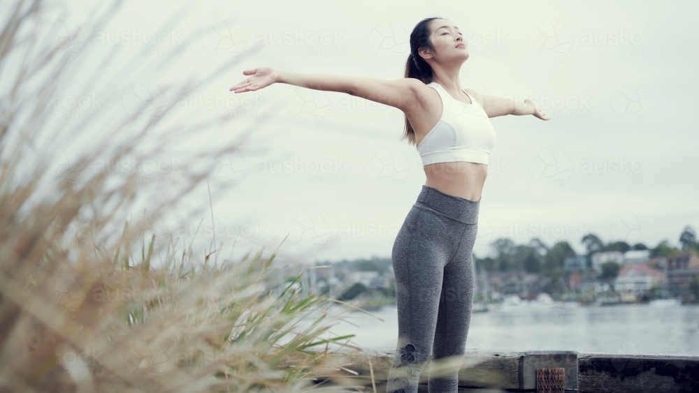 Fitness Morning Exercise - Australian Stock Image