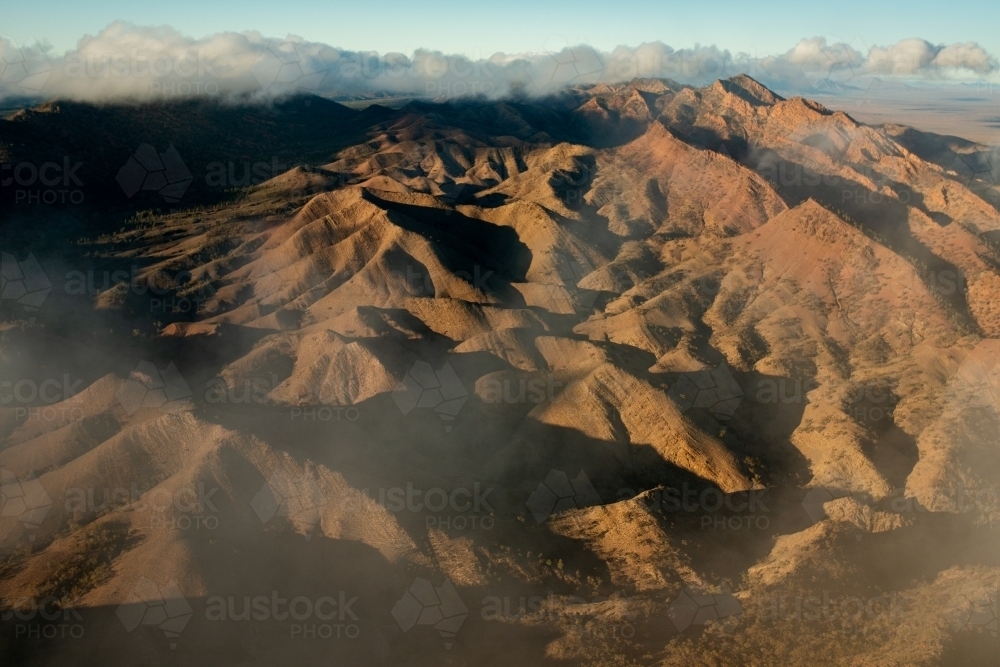 Flinders Ranges from air - Australian Stock Image