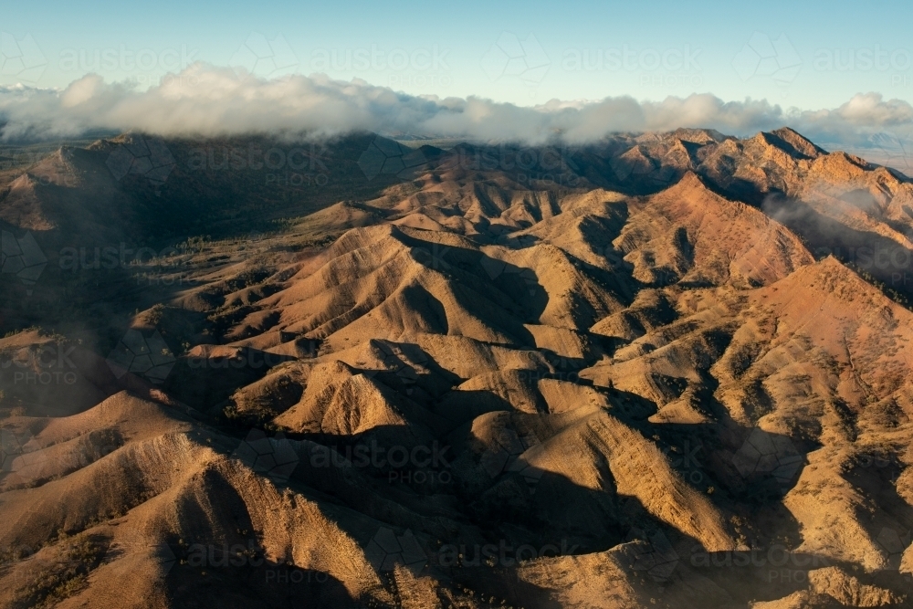 Flinders Ranges from air - Australian Stock Image