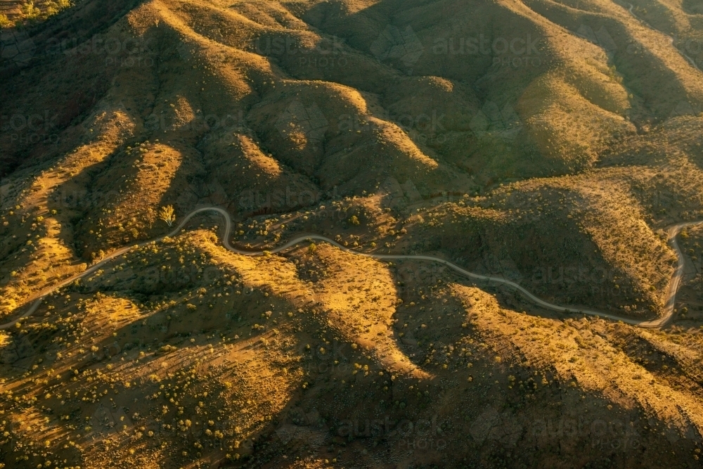 Flinders Ranges from air - Australian Stock Image