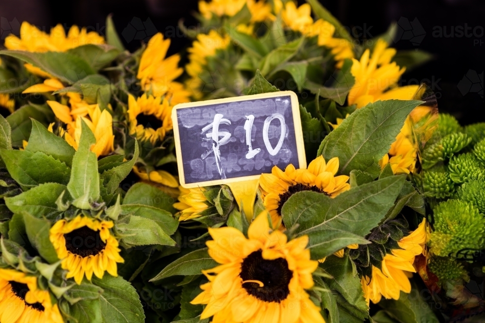 flowers for sale - Australian Stock Image