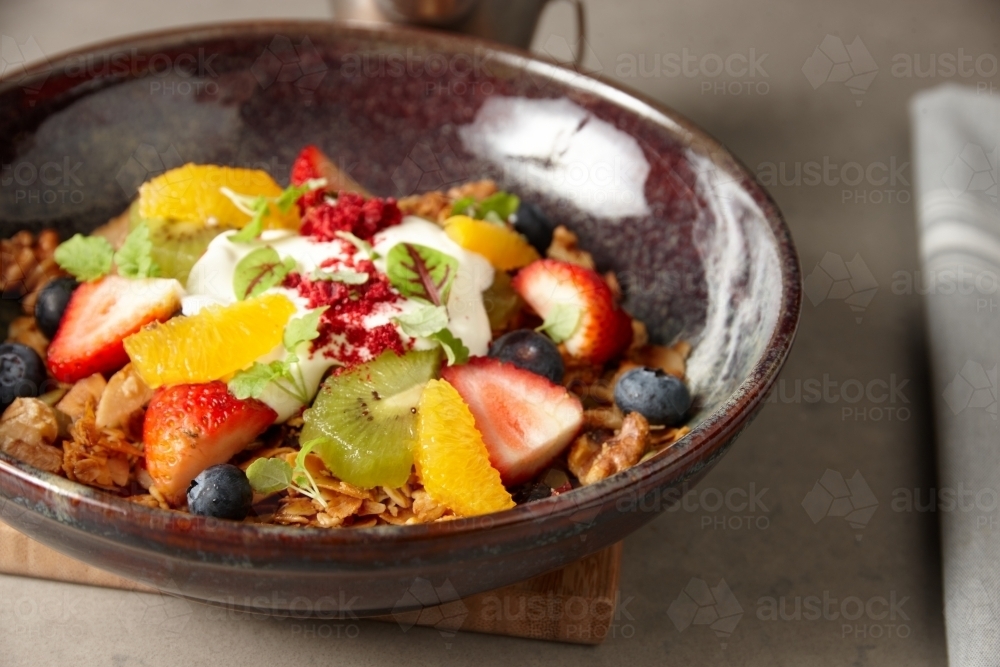Food dish on table - Australian Stock Image
