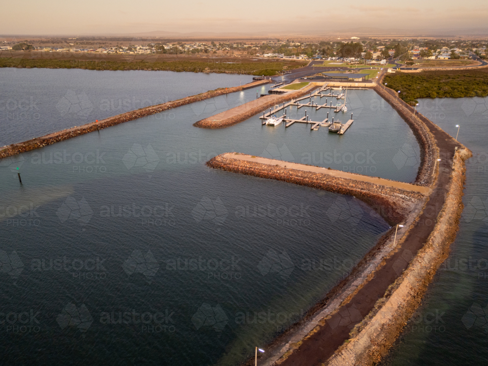Franklin Harbour jetty - Australian Stock Image