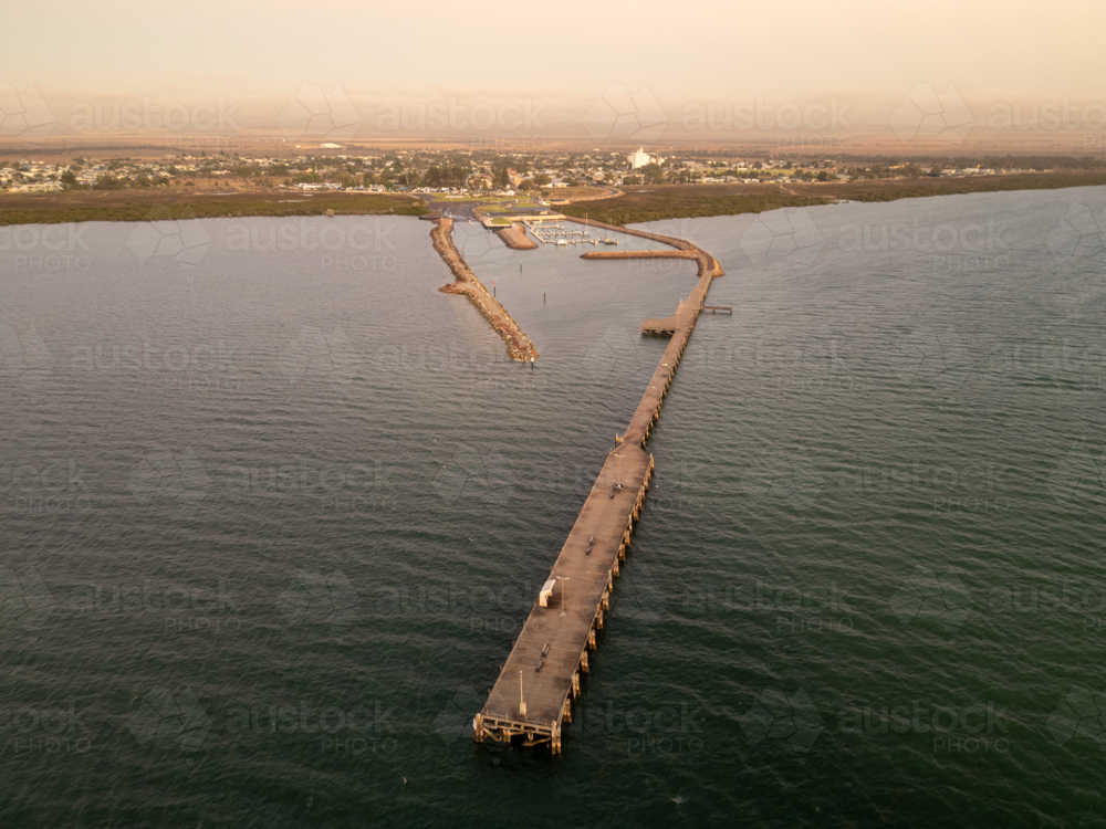 Franklin Harbour jetty - Australian Stock Image