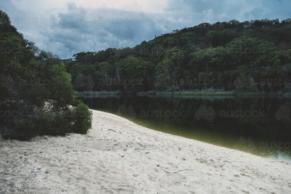 freshwater lake, Lake Wabby - Australian Stock Image