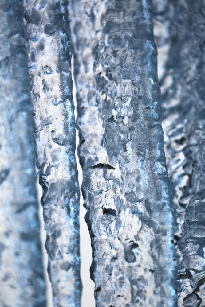 Frozen Icicles - Australian Stock Image