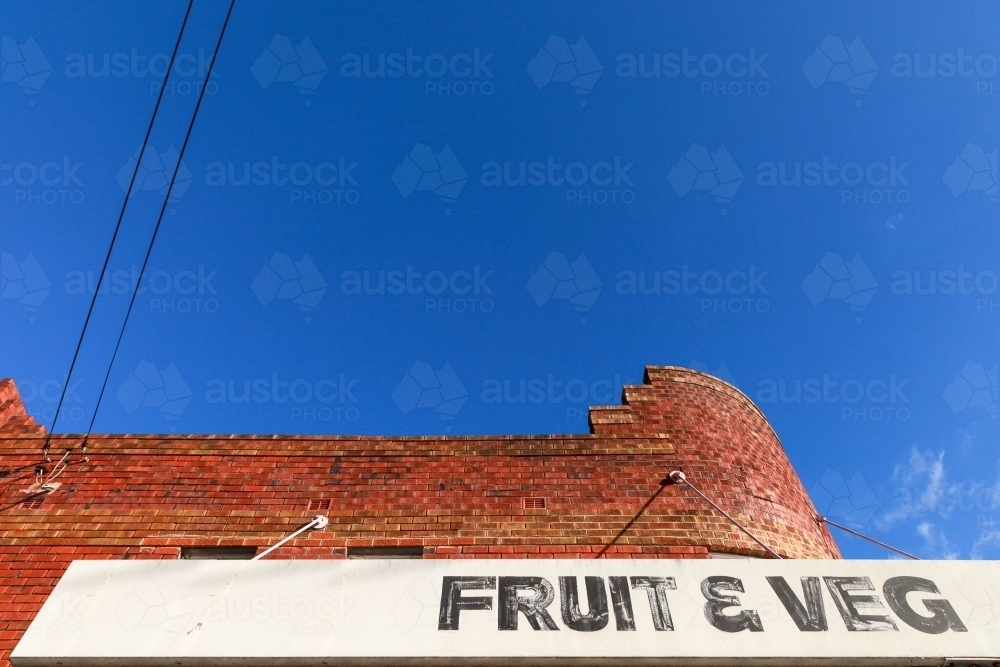 Fruit and veg corner shop - Australian Stock Image