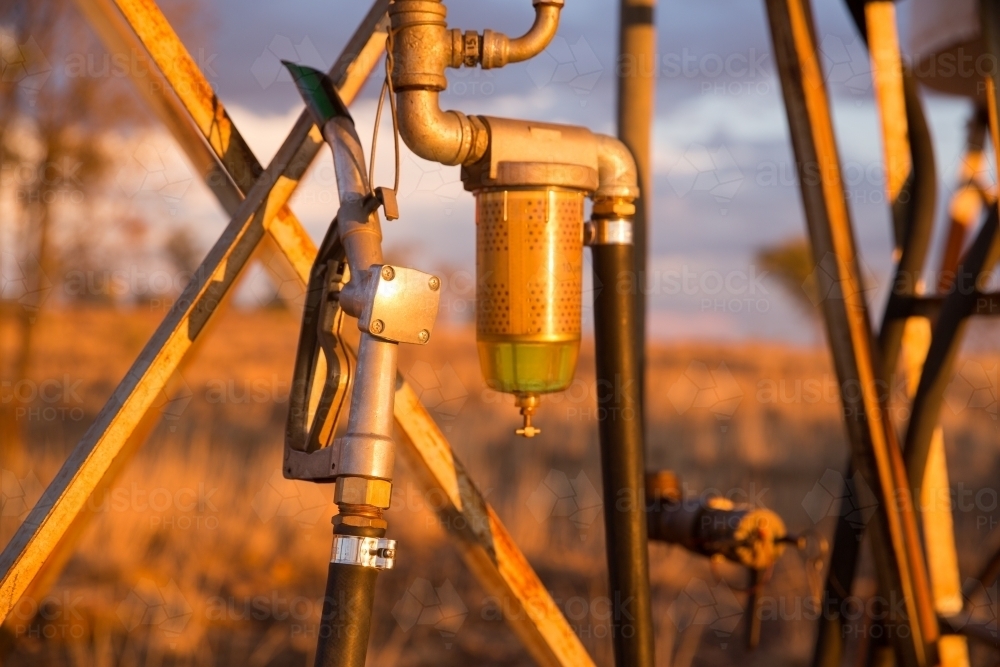 Fuel Pump on Farm - Australian Stock Image