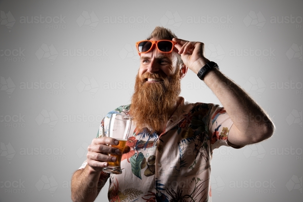 Man Funky Image of Funky man posing for photographs - Austockphoto