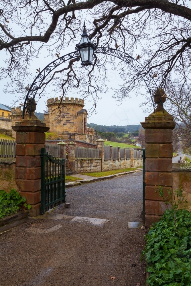 Gate to the Commandant's House (c.1833-56) - Australian Stock Image