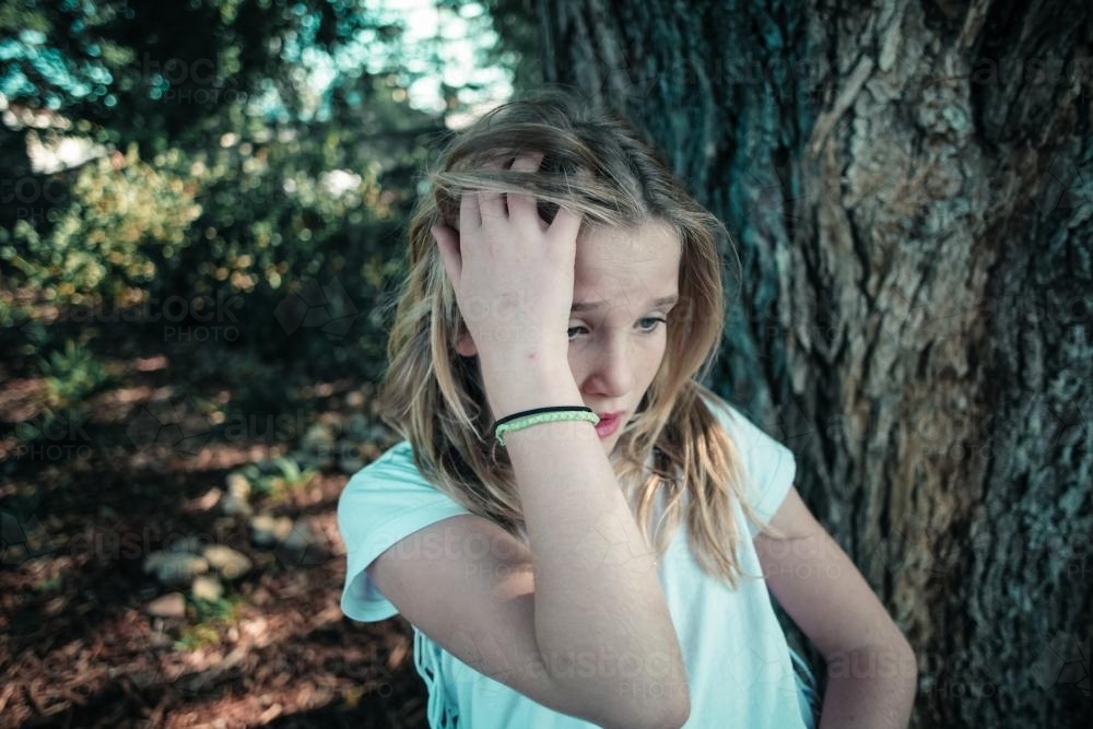 Girl lost - Australian Stock Image
