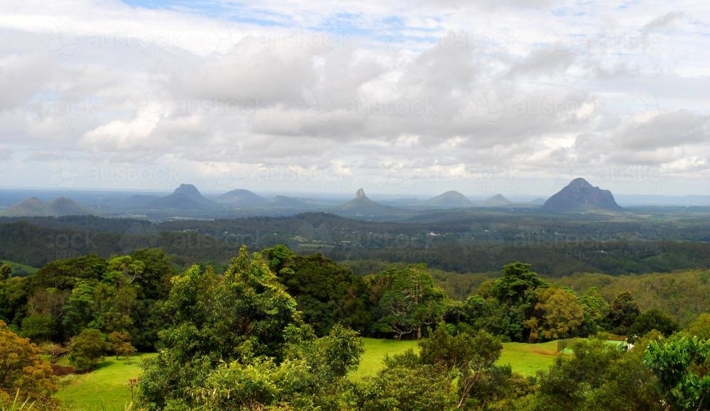 Glass House Mountains - Australian Stock Image