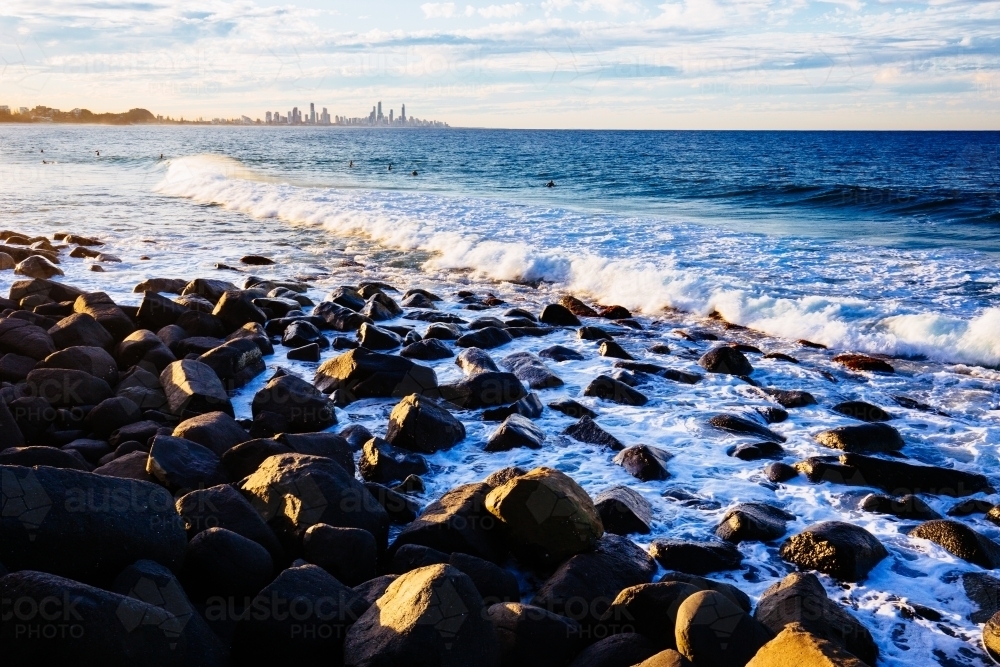 Gold Coast and Burleigh Head - Australian Stock Image