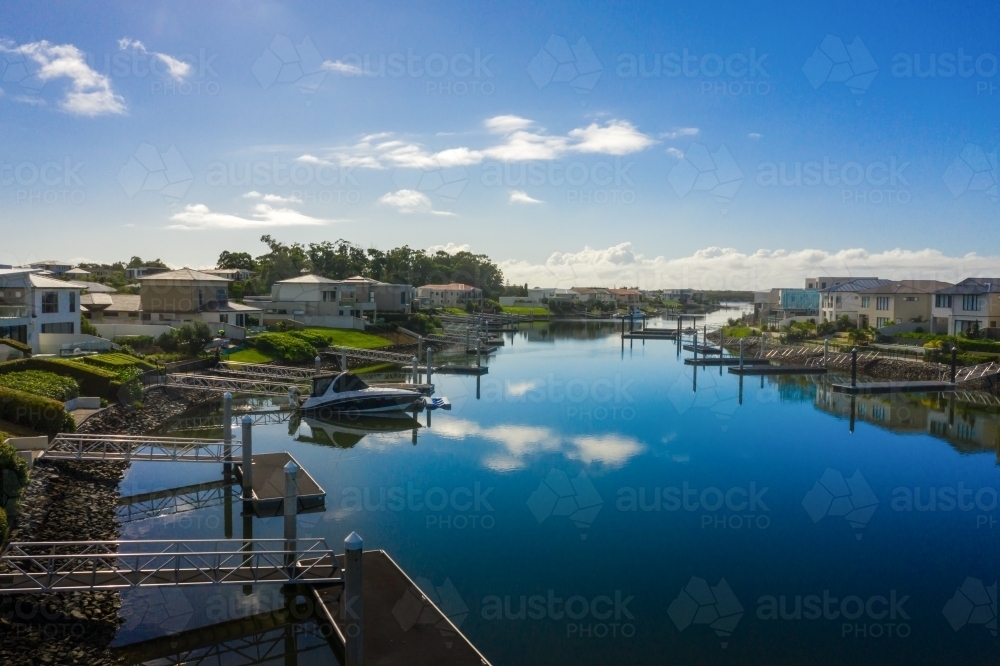 Gold Coast canal living - Australian Stock Image