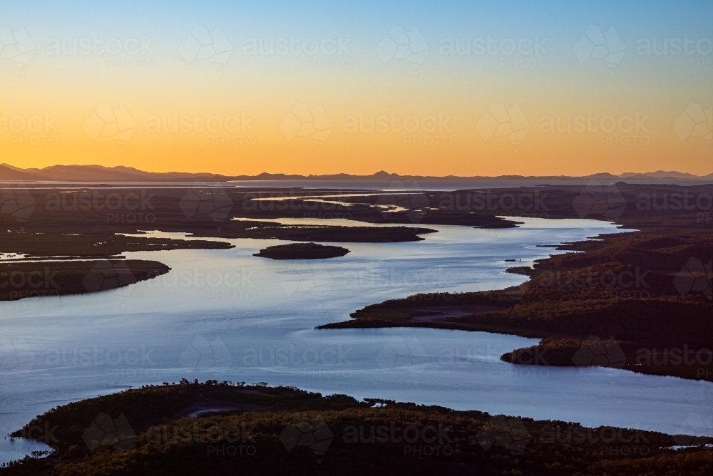 Graham Creek Curtis Island - Australian Stock Image