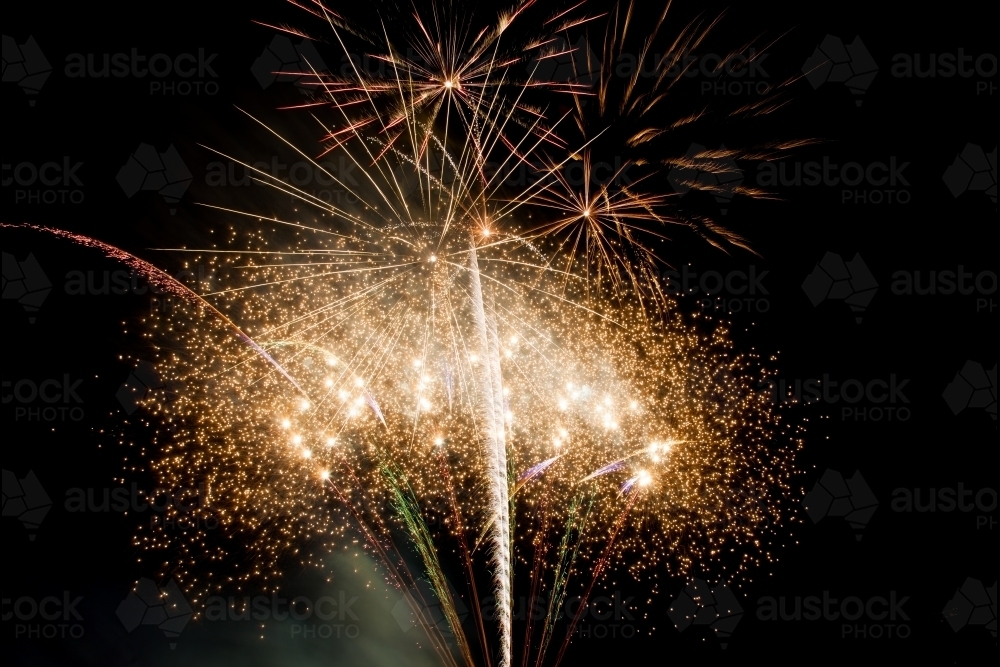 Grand finale firework display celebration - Australian Stock Image