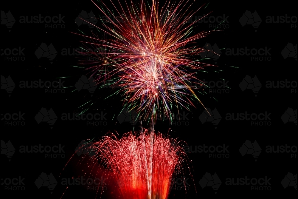 Grand finale firework display celebration - Australian Stock Image