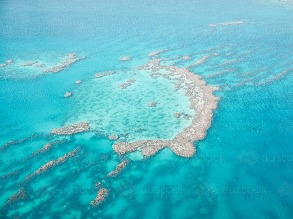 Great Barrier Reef from Above - Australian Stock Image