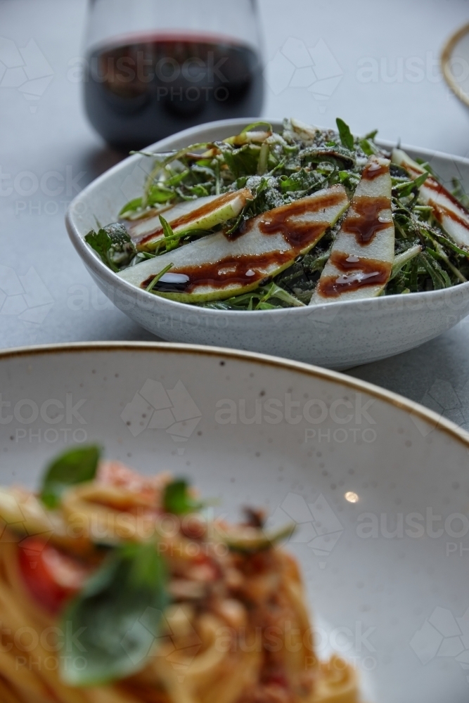 Haloumi cheese salad - Australian Stock Image