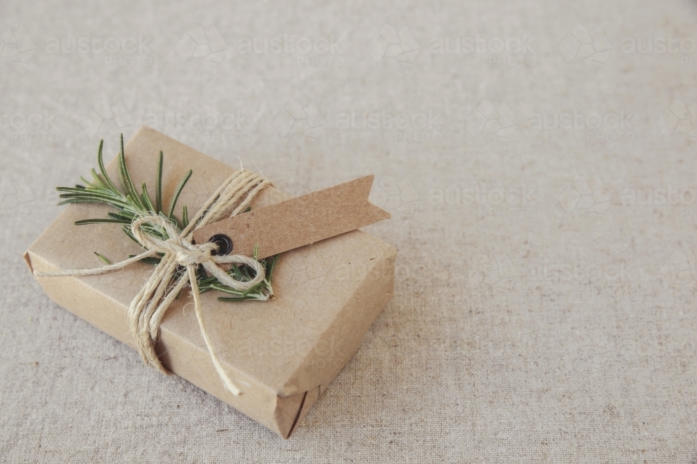 Handmade eco gift box - Australian Stock Image