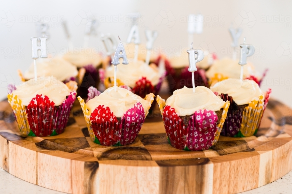 happy birthday candles - Australian Stock Image