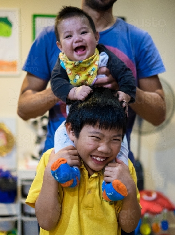 Happy brothers - Australian Stock Image
