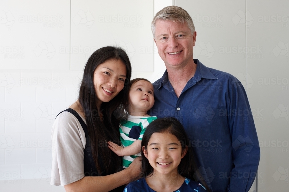 Happy family at home - Australian Stock Image