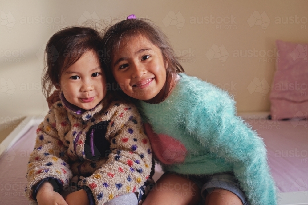 Happy multicultural young girls - Australian Stock Image
