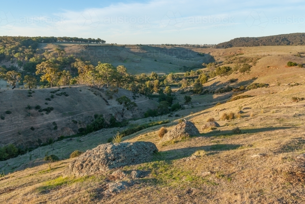 Happy valley morning light - Australian Stock Image