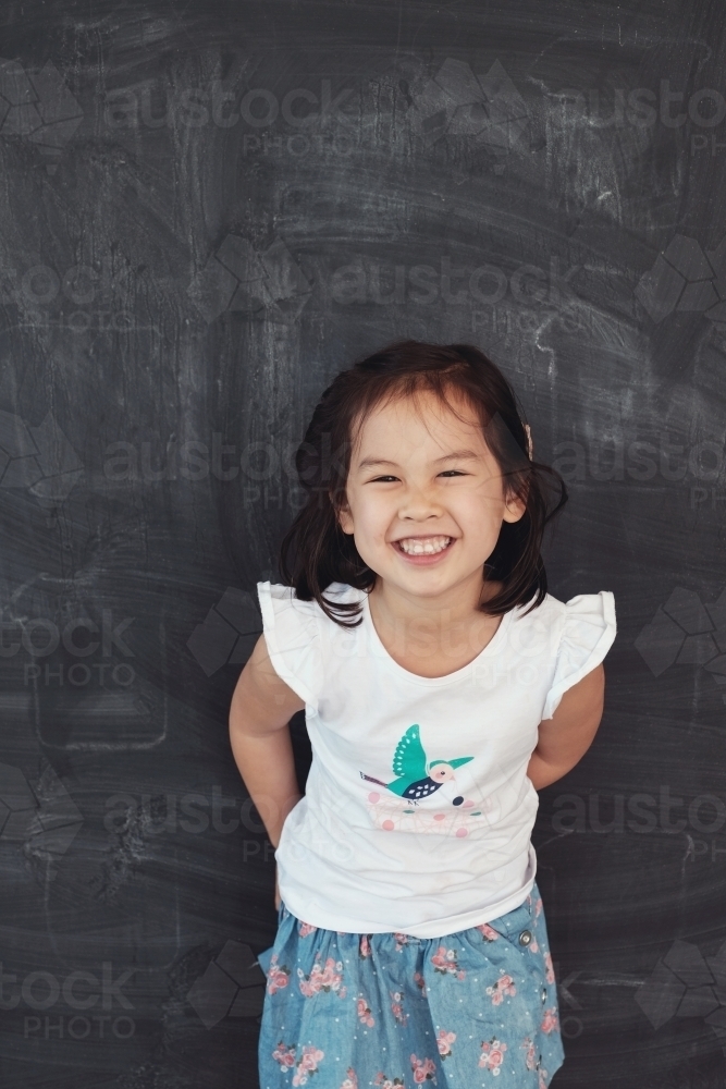 Happy young Asian girl - Australian Stock Image