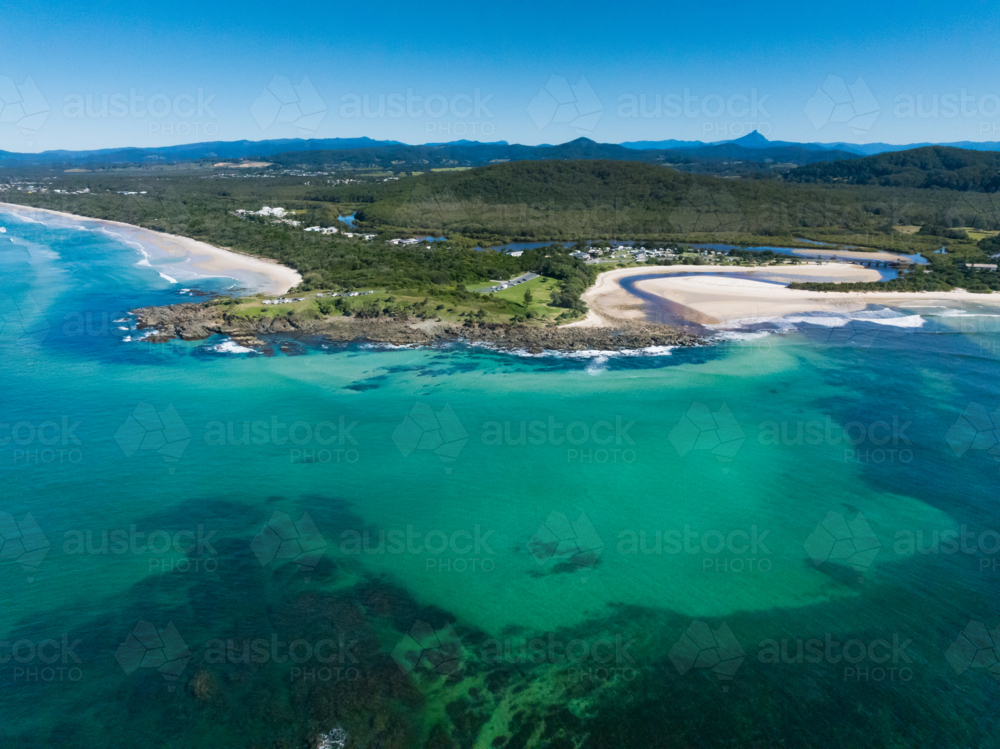 Hastings Point by Drone - Australian Stock Image