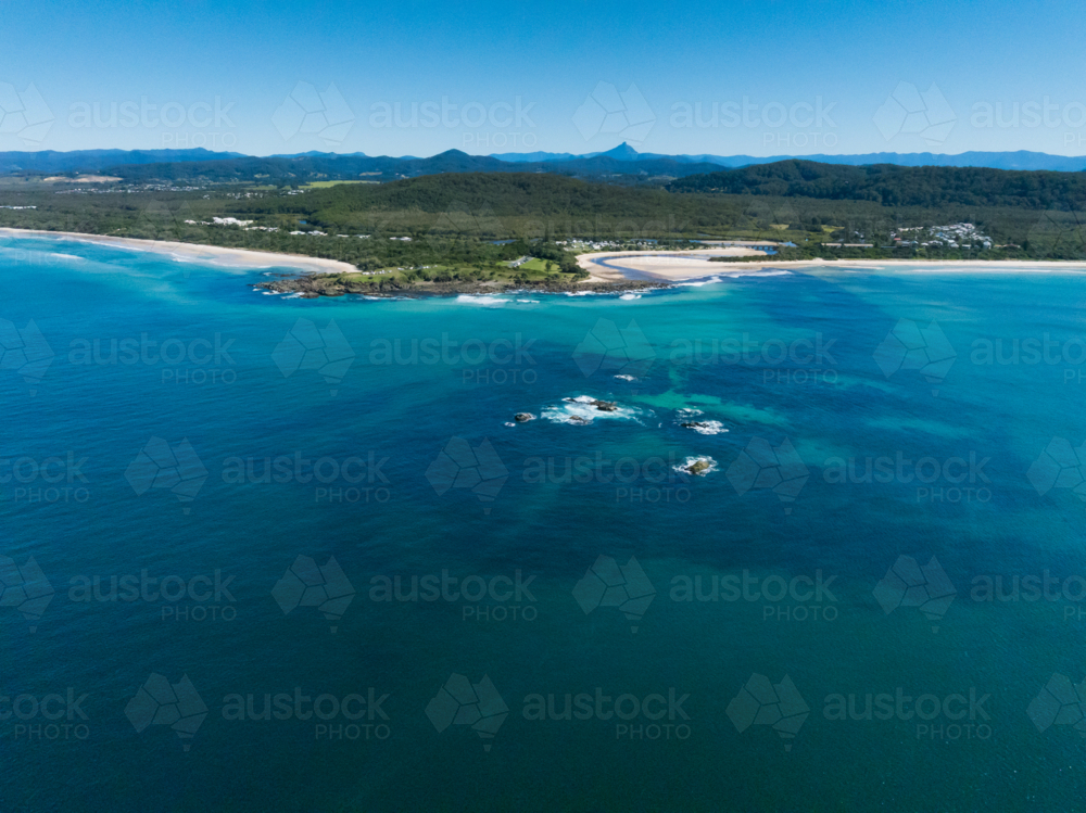 Hastings Point by Drone - Australian Stock Image