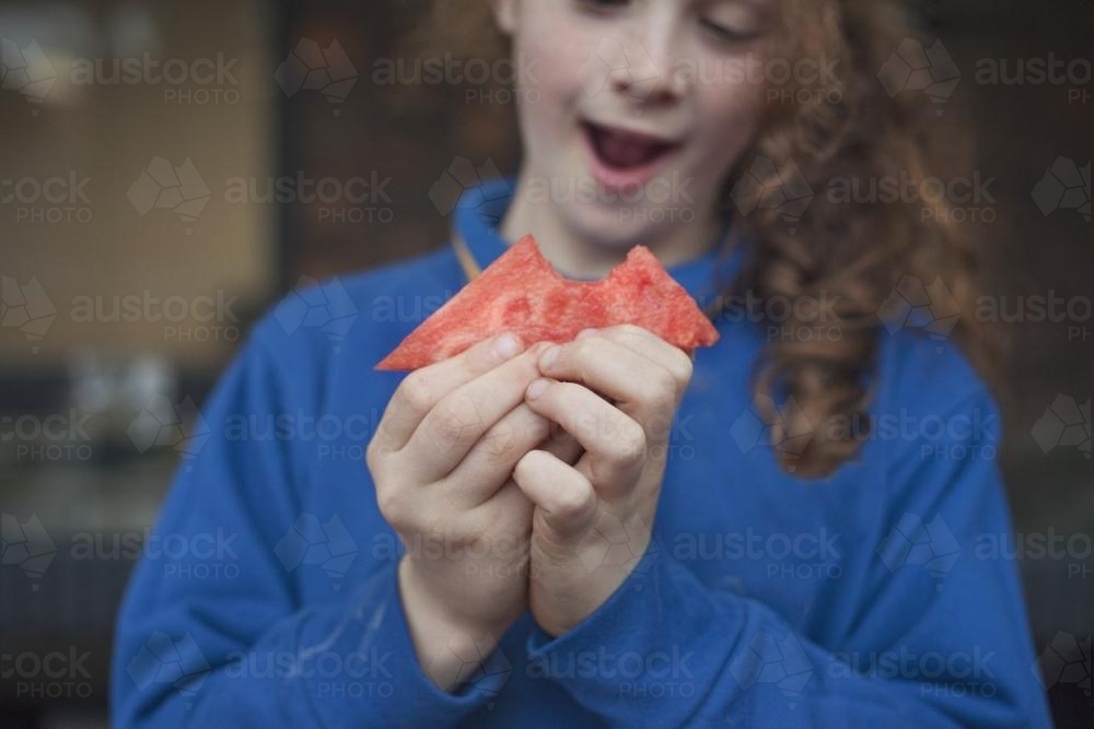 Healthy after school fruit snack - Australian Stock Image