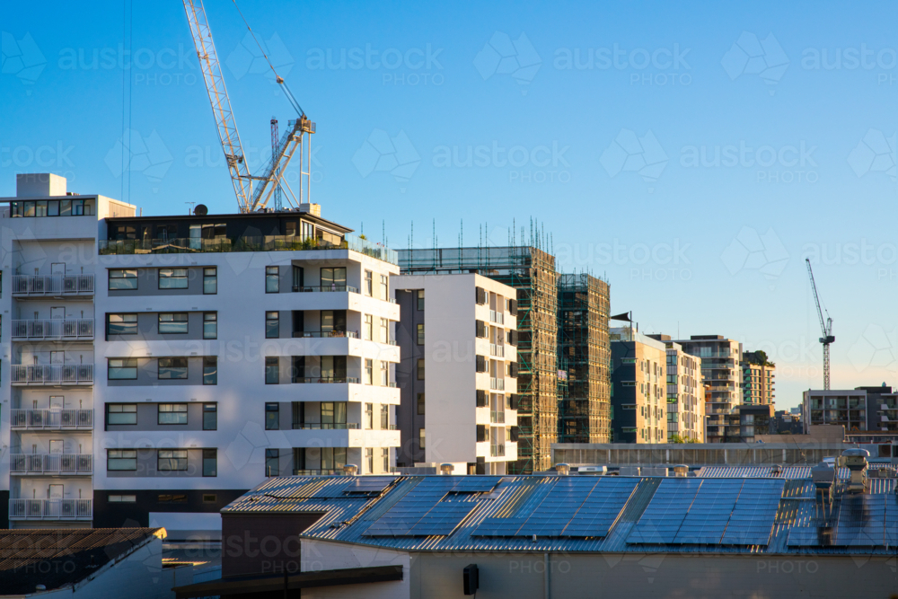 high rise building under construction - Australian Stock Image